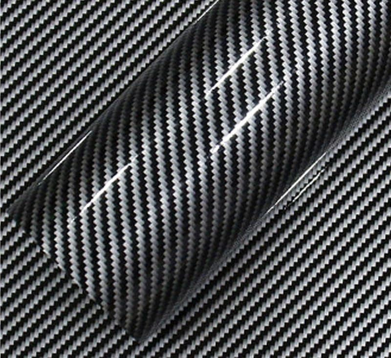 Vinilo fibra carbono 2D alto brillo de 10x152cm para tuning y revestimiento exterior de coche 2