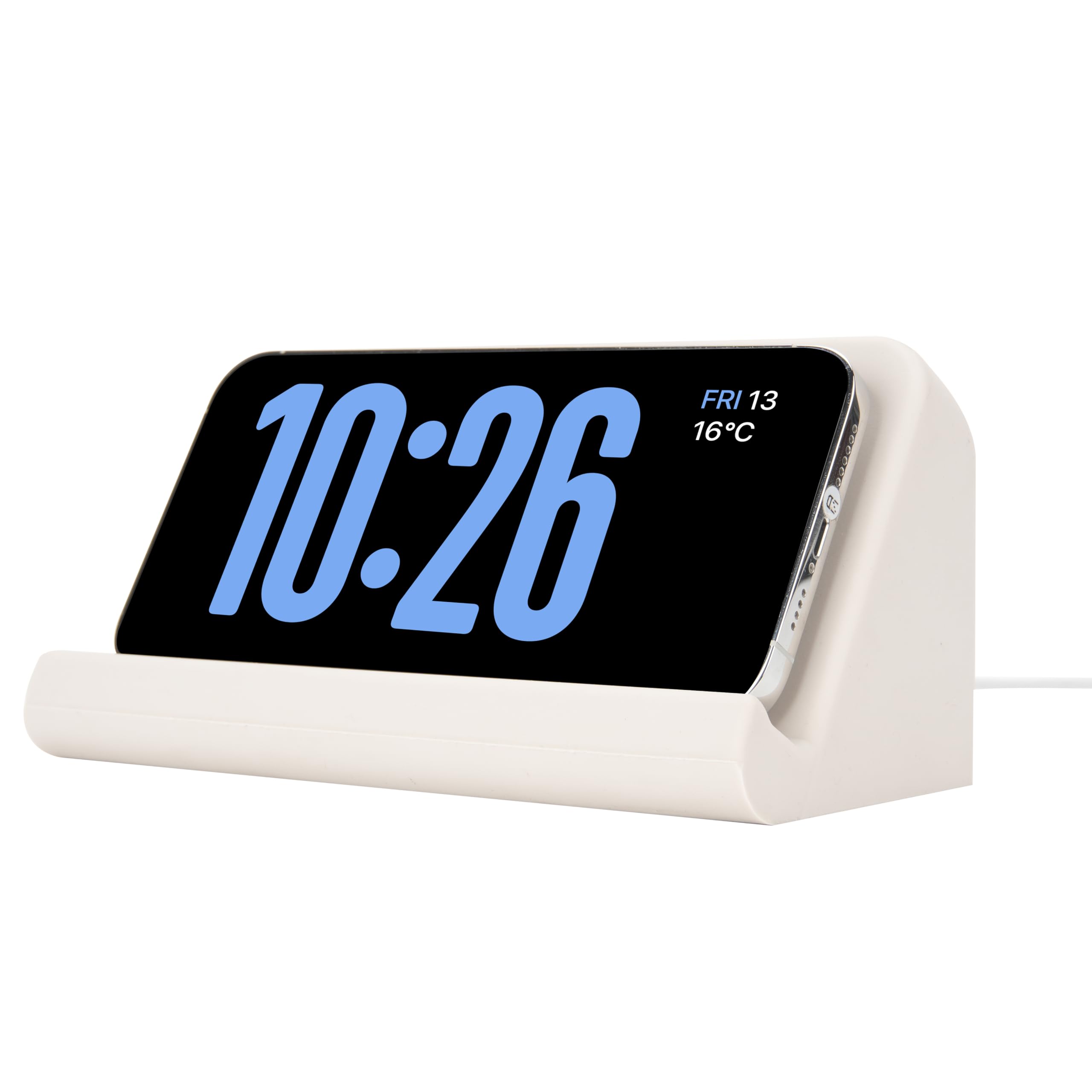 LUVCOSY Silicone Charging Stand Compatible with MagSafe Charger - Dock for iPhone 14, 14 Plus, 14 Pro, 15, 15 Plus, 15 Pro, 16, 16 Plus, 16 Pro, Designed for iOS Standby Mode [Charger Not Included]