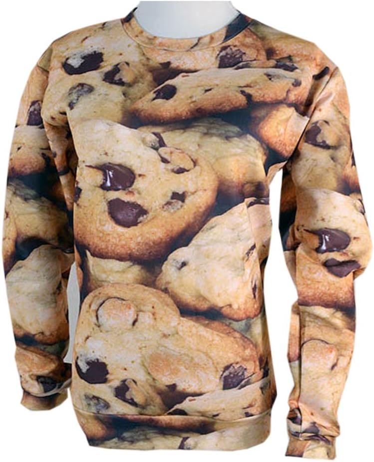 Funny Crewneck 3D Sweatshirts Hoodies Cookies Choc Chip