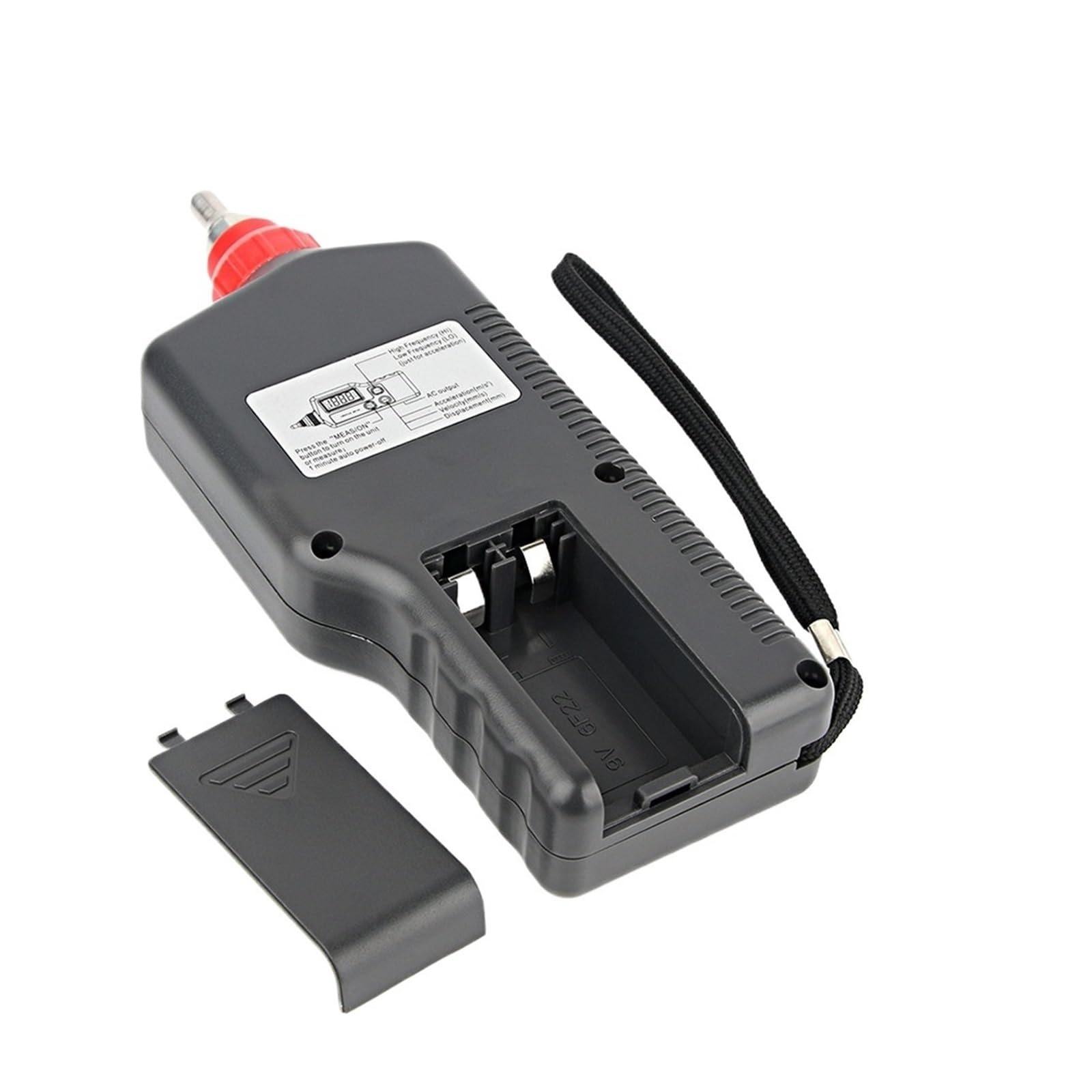 MRKU Handvibrationsmessgerät WT63A Hochempfindliches digitales Mess- und Analysegerät Vibrationstester LCD-Hintergrundbeleuchtung für HLK, Motoren