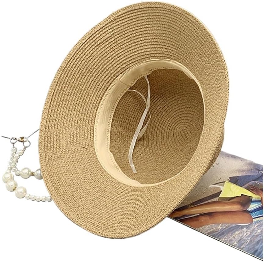 Foldable Warp Knit Dome Design Women Monochrome Outing Vacation Sun Protection Hat