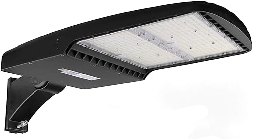 Miniatura 8 de dephen Luz LED de estacionamiento de 300 W con fotocélula y soporte de brazo, 42000 lúmenes 5700 K iluminación de área al aire libre, luces LED de