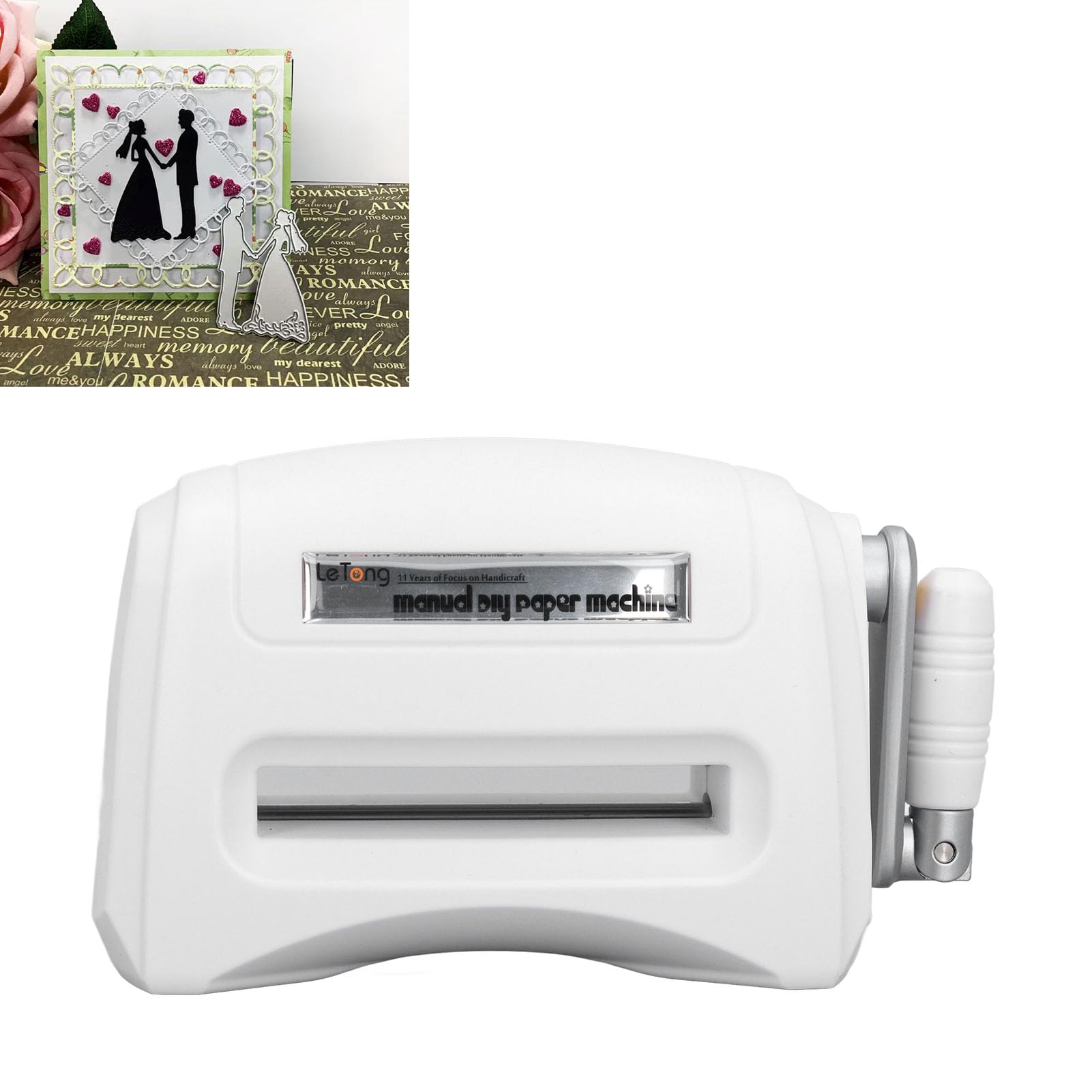 Sonew ABS Tragbare manuelle Prägemaschine, Mini-Lochermaschine, manuelle Stanzmaschine, Bastel-Scrapbook-Stanzmaschine für Papier, Karton und Leder