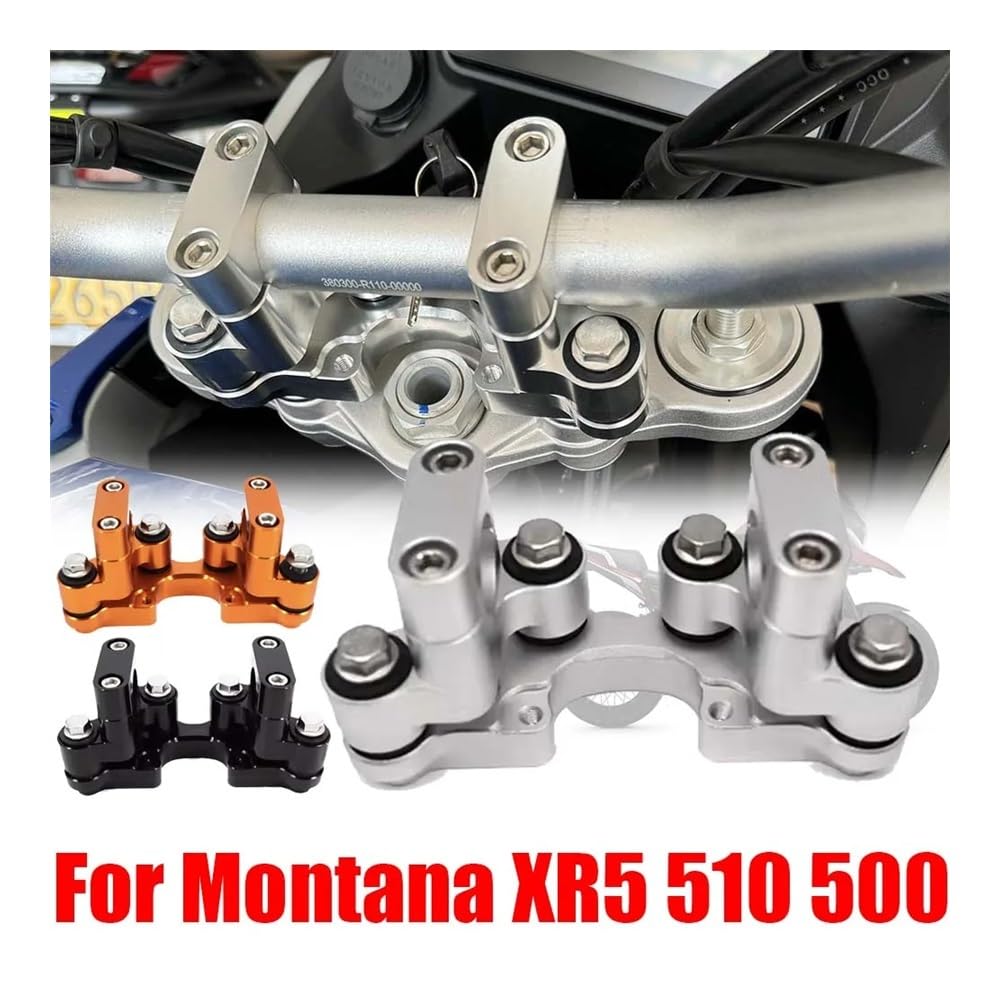Elevadores Manillar Motocicleta para Macbor Montana XR5 XR 5 500 510 XR510 Accesorios Abrazadera de elevación del Manillar Base Montaje Barra Amortiguación Estabilizador