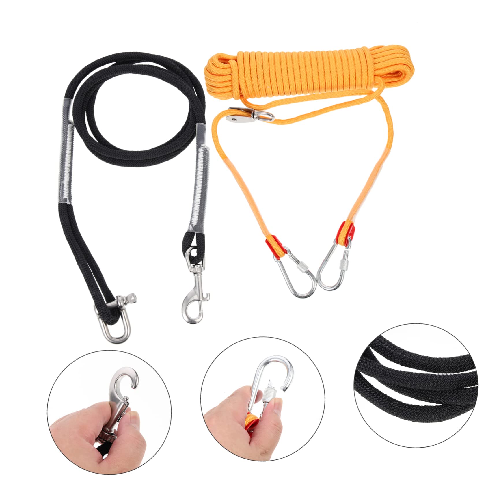 Sosoport Cable De Amarre para Perros Cadena para Pasear Cachorros Al Aire Equipo De Camping para Perros Correa Metros Correa para De Camping Cordel para Acampar De Nylon para