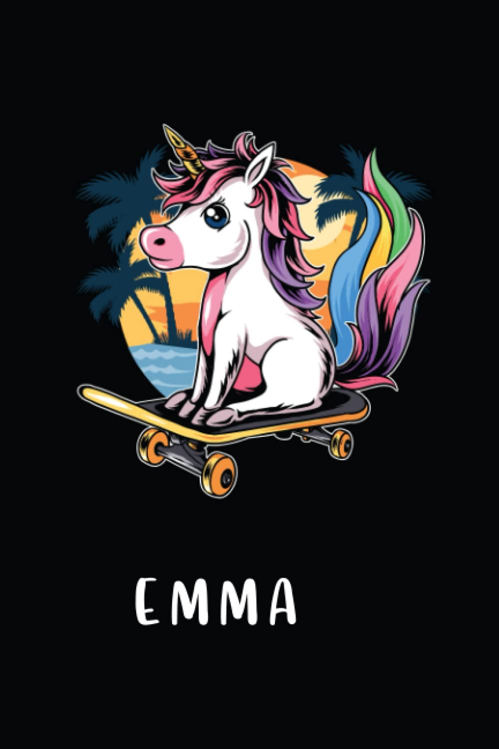 Emma : Personalized Name Journal for Emma |Lined Notebook |Girls cute unicorn cover |... Named Emma ,cute journal notebook, best gift for girls ... journal Paperback|6x9 Inches , 120