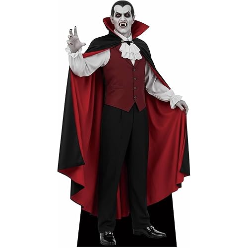 Halloween Vampire 6FT Cardboard Cutout – Spooky Life-Size Standee for Halloween Decorations