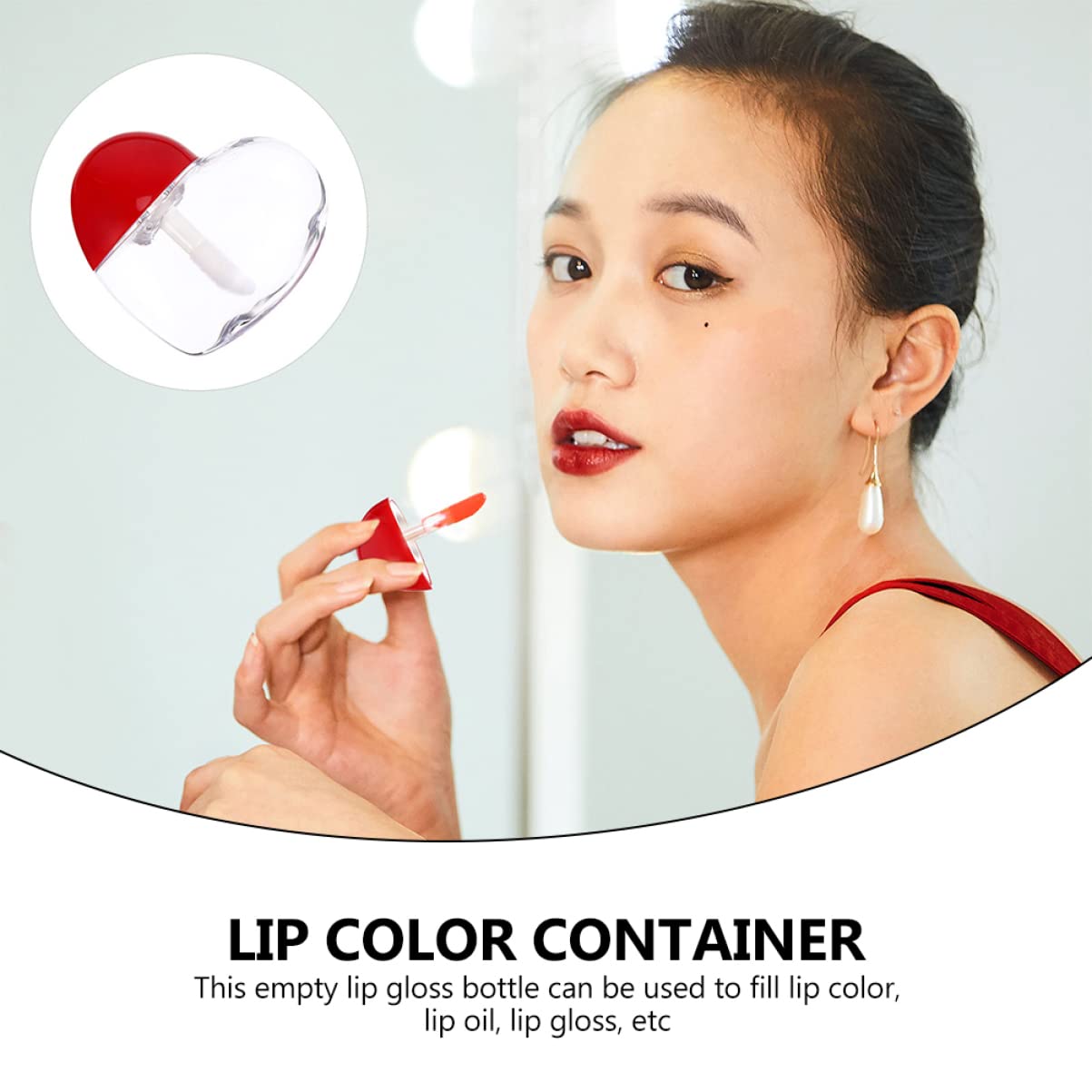 Beavorty 50 Juegos Botella De Brillo De Labios Tinte Delineador De Labios Salsa Brillo De Labios Voluminizador Transatlántico Kit Para Hacer Brillo De Labios Revestimientos Mate El Plastico