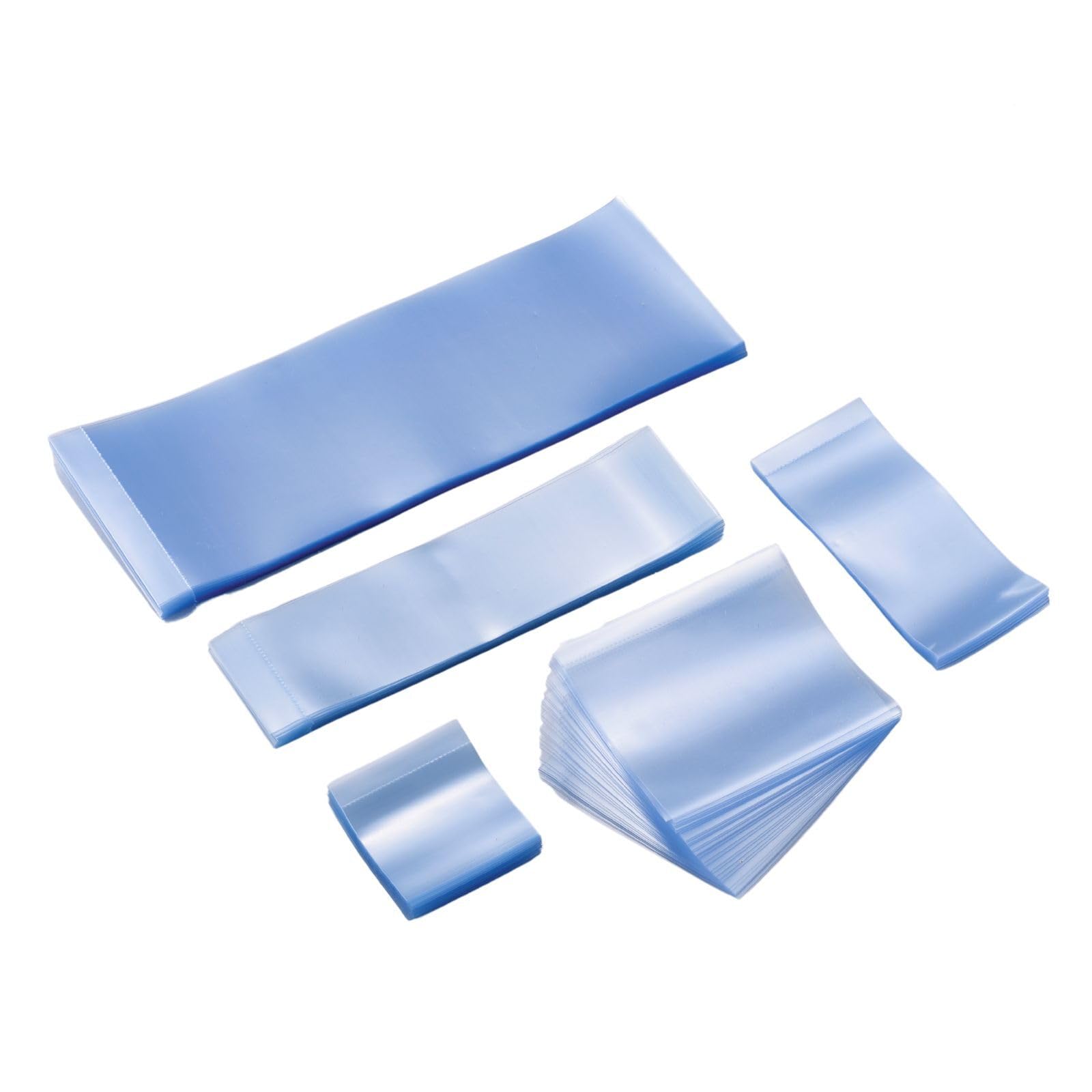 Weiwei - 500 PCS 95 x 28 mm Clear Perforated Shrink Bands Shrink Wrap Bands for Bottles and Jars, Seals Shrinkable Plastic Sealer, Heat Shrink Bands