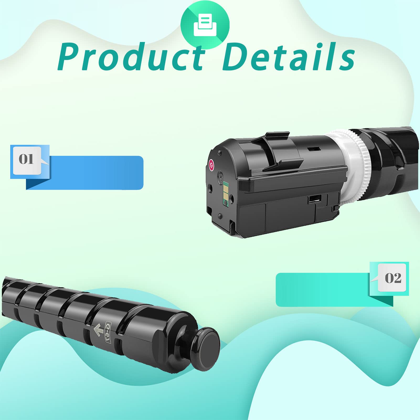 Amazon.co.jp: For Canon NPG-85 GPR-63 C-EXV61高収量ブラックトナー