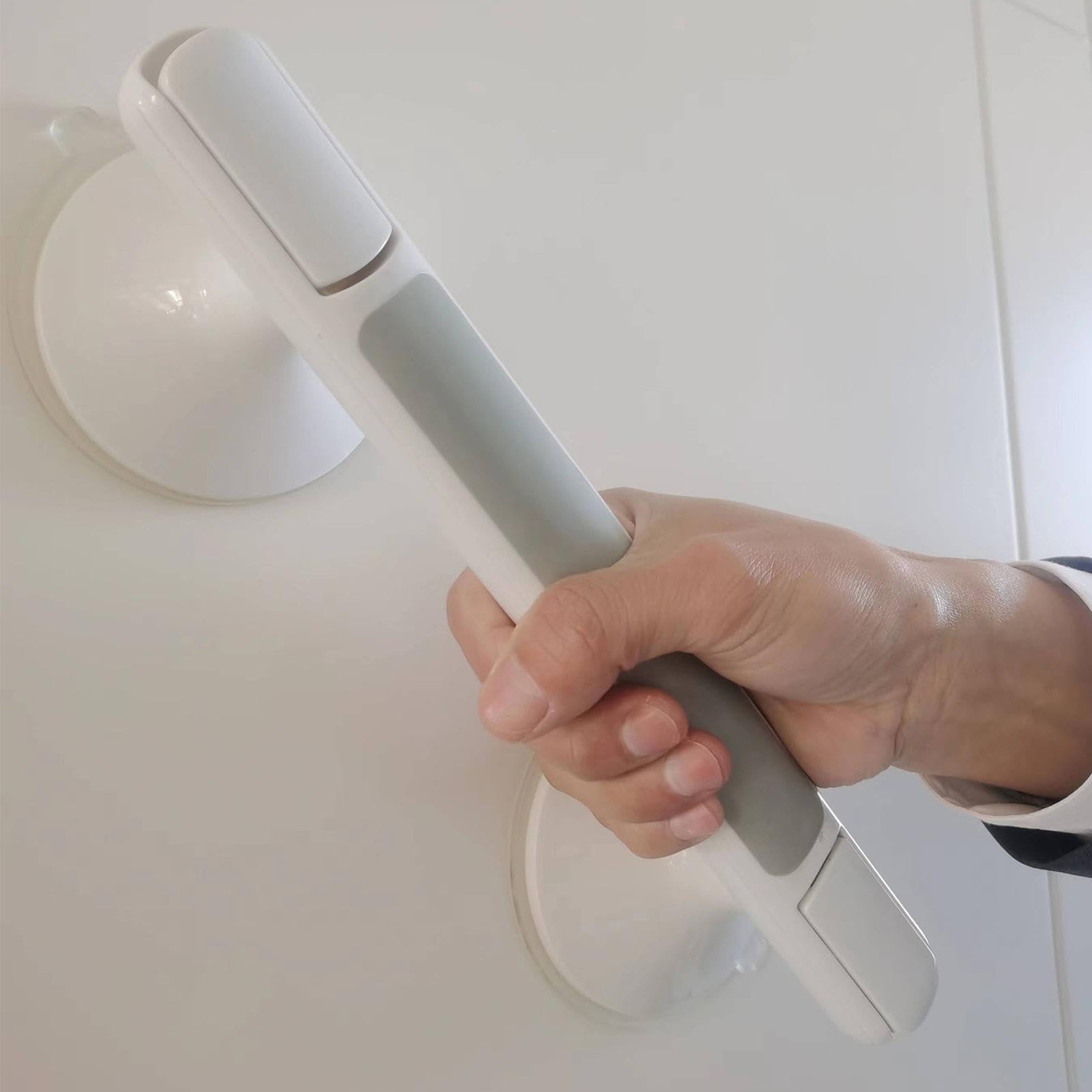 Rieles de agarre para baño, barra de agarre para ducha, rieles de mano para ancianos, barra de mano de ducha, rieles de agarre de succión para baño, mango de seguridad portátil con ventosa para baño
