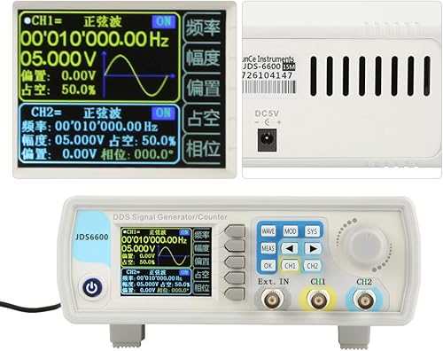 Miniatura 4 de JDS6600 DDS generador contador de alta precisiónFunción de forma de onda Control digital Frecuencia sinusoidal AC100-240V (U.S. regulations60HZ)