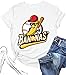 Baseball Shirts for Women Funny Baseball Graphic Tees Game Day Fan Shirt Mama Short Sleeve Shirt White L