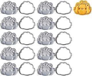 10Pcs Japanese Inspires Cats Shaped Cookie Biscuits Cutter Molds For Baking Halloween Themed Animal Dessert Molds