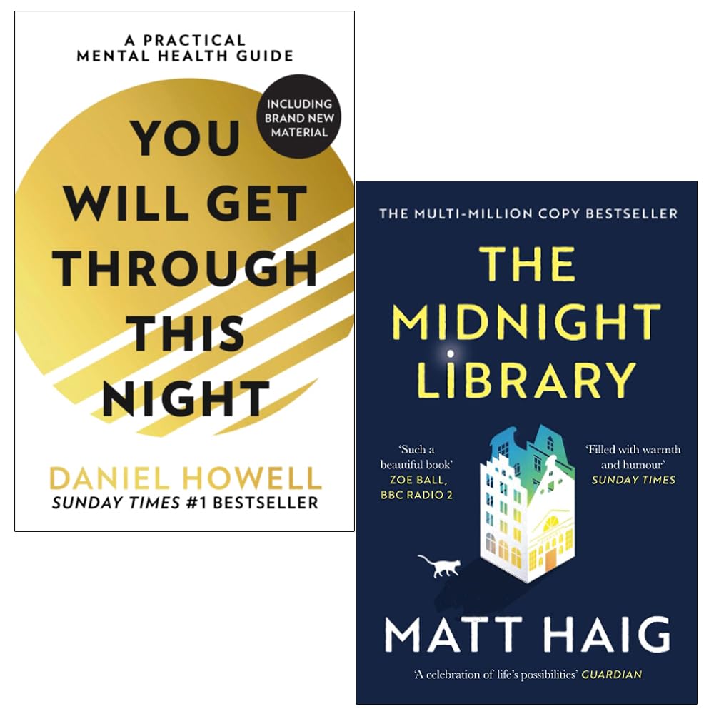 You Will Get Through This Night By Daniel Howell & The Midnight Library By Matt Haig 2 Books Collection Set
