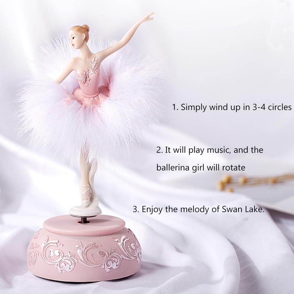 Ballerina Dancing Mary 磁石で踊る人形 西ドイツ Amazon.com: Lifenanny Rotating Ballerina Resin Figure, 9.06