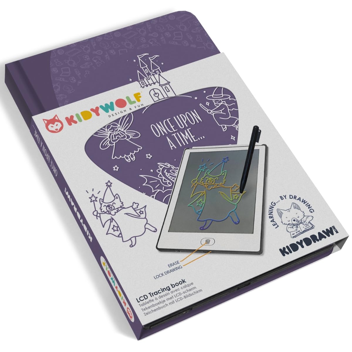KIDYDRAW-MINI - Tableta de dibujo 30 imágenes Érase una vez