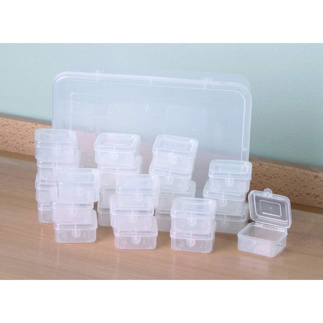 KAPCO Plastic Box Storage Set Of 2 – Clear 30 Litre Boxes With Lids | Strong Stackable Containers For Pantry Items, Clothes, Shoes, Tools, Toys