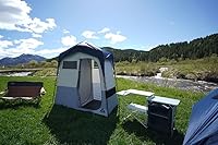 Vista 3 de Caddis Refugio rápido de privacidad de 12 habitaciones, ducha de campamento y tienda de campaña portátil para inodoro, tiendas de campaña