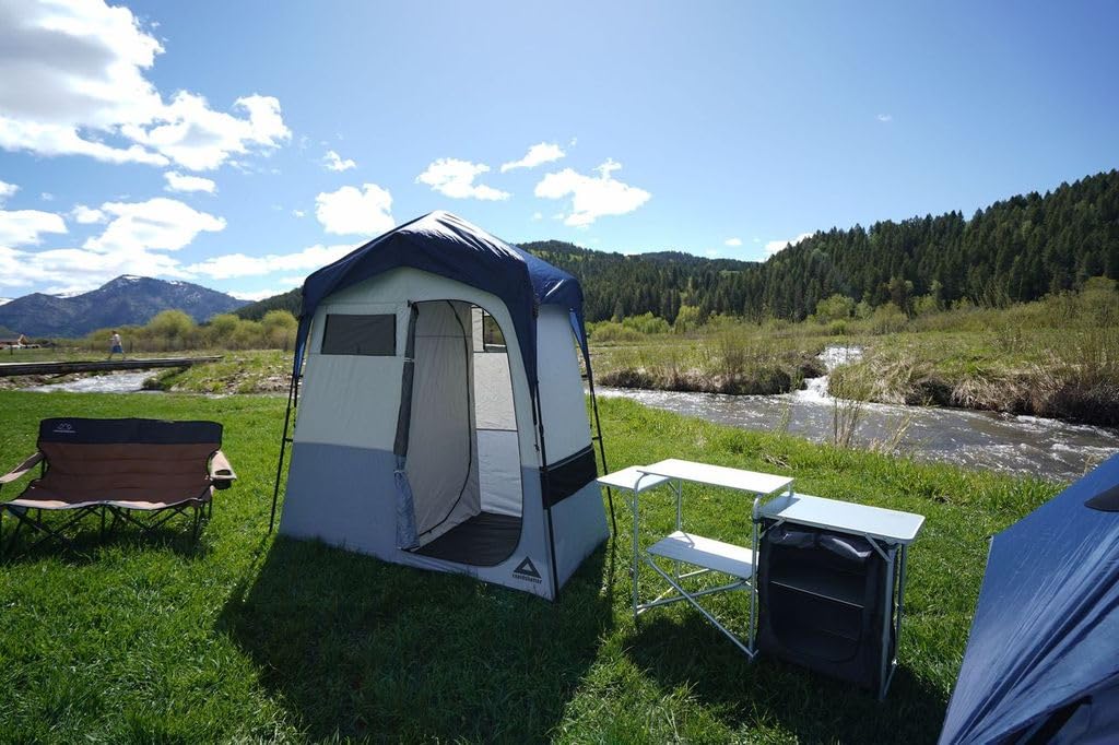 Caddis Rapid 2-Raum Sichtschutz, Camping Duschzelt, Sichtschutzzelte für Camping, Pop Up Zelt zum Duschen, Umziehen oder WC, tragbare Dusche, Camping-WC & Ankleidezimmer
