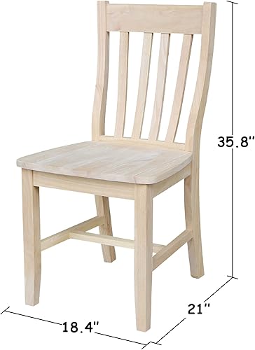 Miniatura 3 de Juego de dos sillas de comedor de café, sin terminar