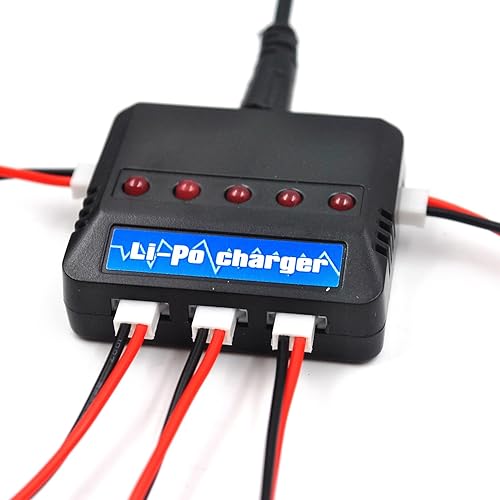 Miniatura 6 de Paquete de 10 baterías de litio de 3.7 V 800 mAh con cargador 5 en 1 para SYMA X5C X5C-1 X5 X5SC X5SW H5C V931 S5C S5W SS40 FQ36 T32 T5W H42 CW4