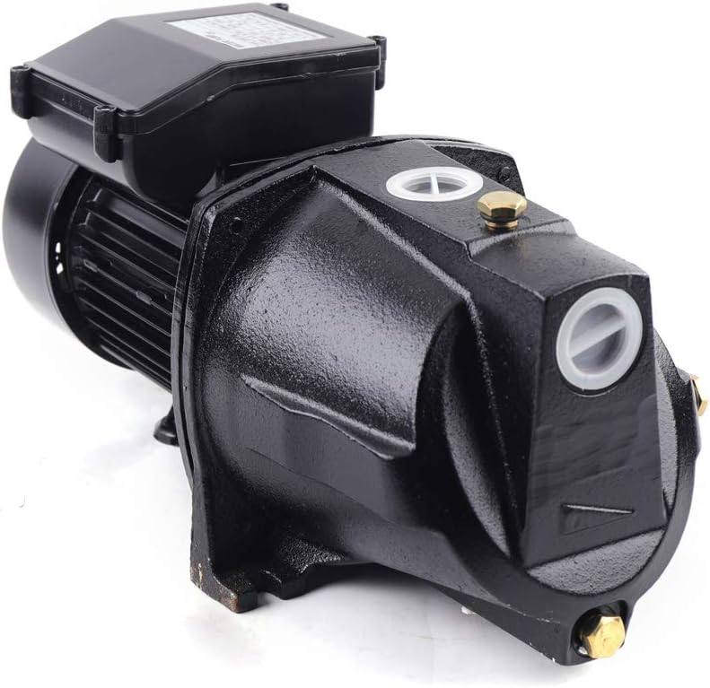 1 HP Shallow Well Jet Pump,Pressure Switch 110V Water Jet Pump,Cast Iron Convertible Pu-mp,3420 RPM Heavy Duty Wa-ter Jet Pu-mp 4000L/H High Pressure Self-Priming Wa-ter Booster Pu-mp