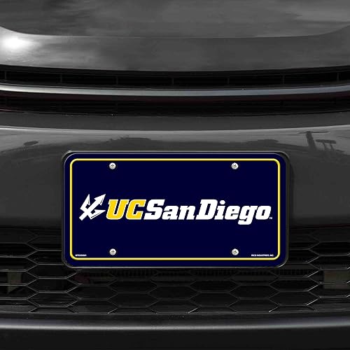 Miniatura 138 de NCAA etiqueta de metal para auto, negro