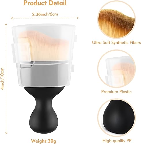 Miniatura 9 de Cepillo de limpieza interior del automóvil con cerdas ultra suaves, cepillos para detalles automáticos, accesorios para salpicadero, rejillas de