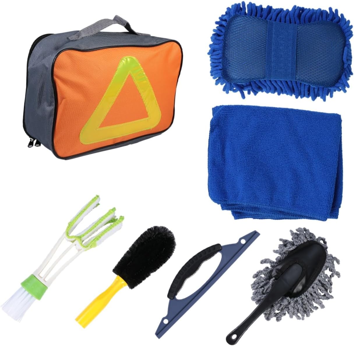 Zerodeko Car Cleaning Tool Kit Car Dashboard Cleaner Wash Supplies Washing Sponge Wipes Interior Cleaning Tool Gadget