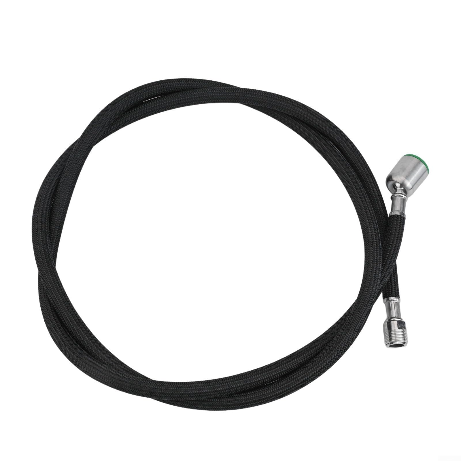 Manguera de repuesto extraíble para grifo de cocina, flexibilidad superior y características de seguridad con tubo interior de gel de sílice y capa exterior de nailon (rosca-negro)