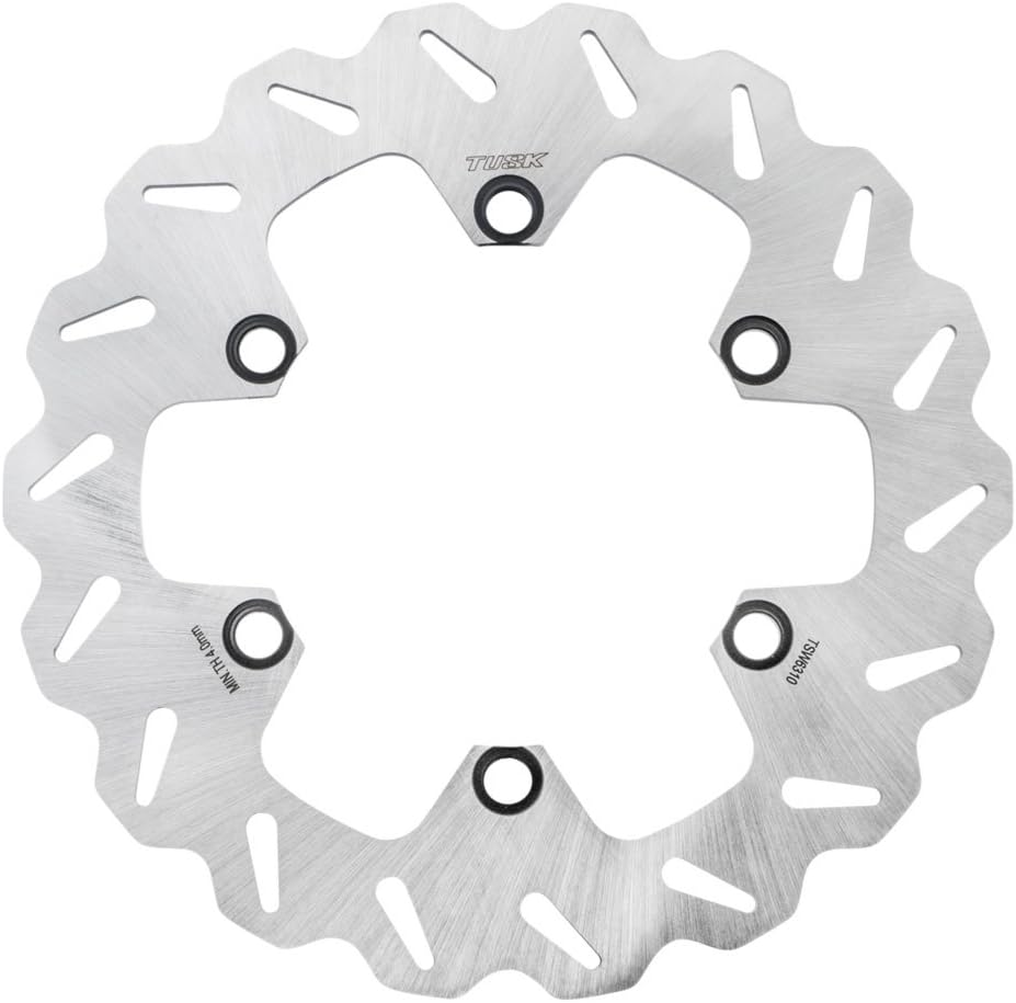 Tusk Stainless Steel Typhoon Brake Rotor, Rear Compatible with Kawasaki KLR650 2008-2018 GEN 2