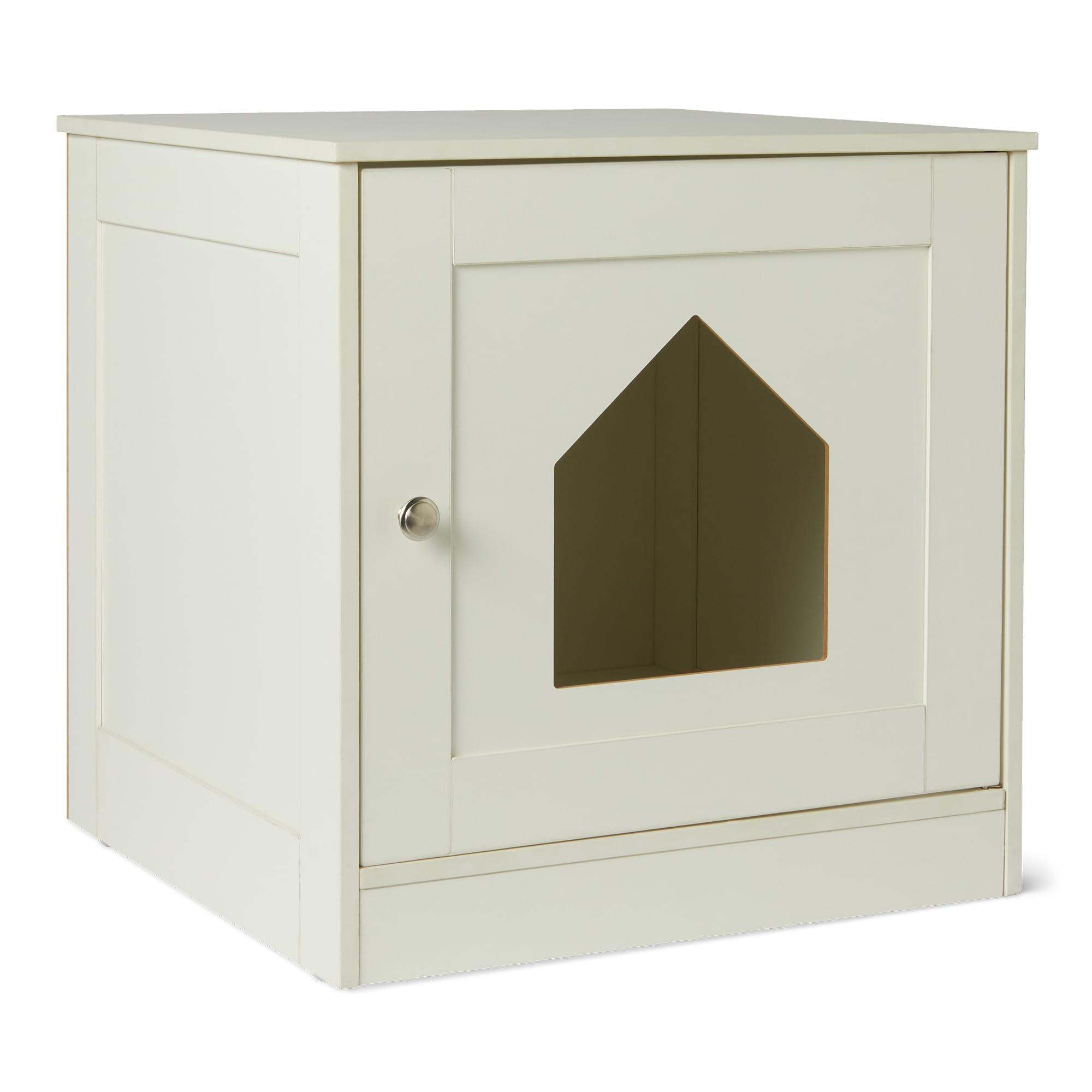 Amazon Basics Furniture-Style Cat Litter Box Enclosure, White