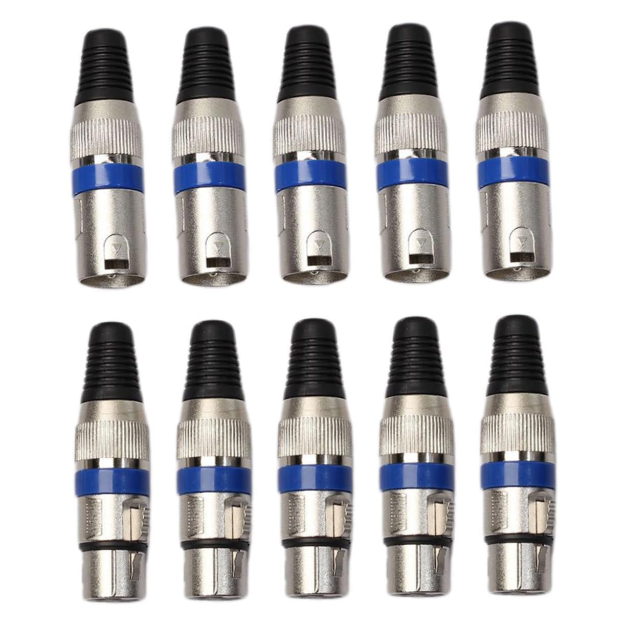 BESTonZON 10stücke XLR-mikrofonanschluss XLR-buchse Audioadapter für Kabel Stereo-mikrofonadapter Stecker für Klare Tonübertragung