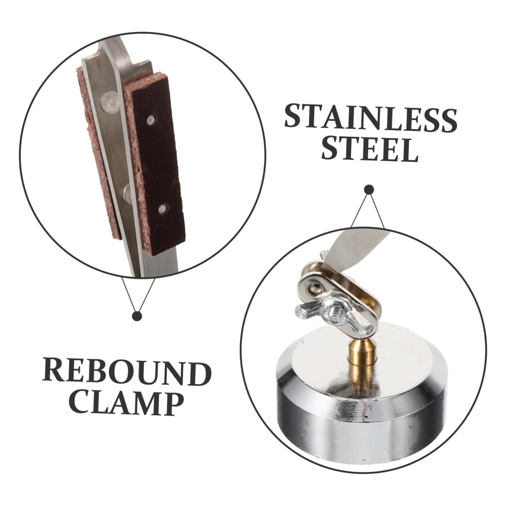 Pinzas De Joyería Antideslizantes Con Soporte Rotativo De Pinzas De Precisión De Inoxidable Para Manualidades y Fabricación De Joyería