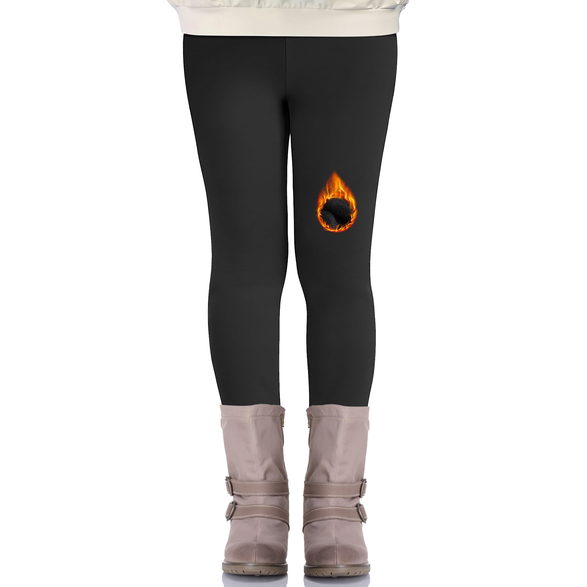 Ulknyss Kids Fleece Lined Leggings