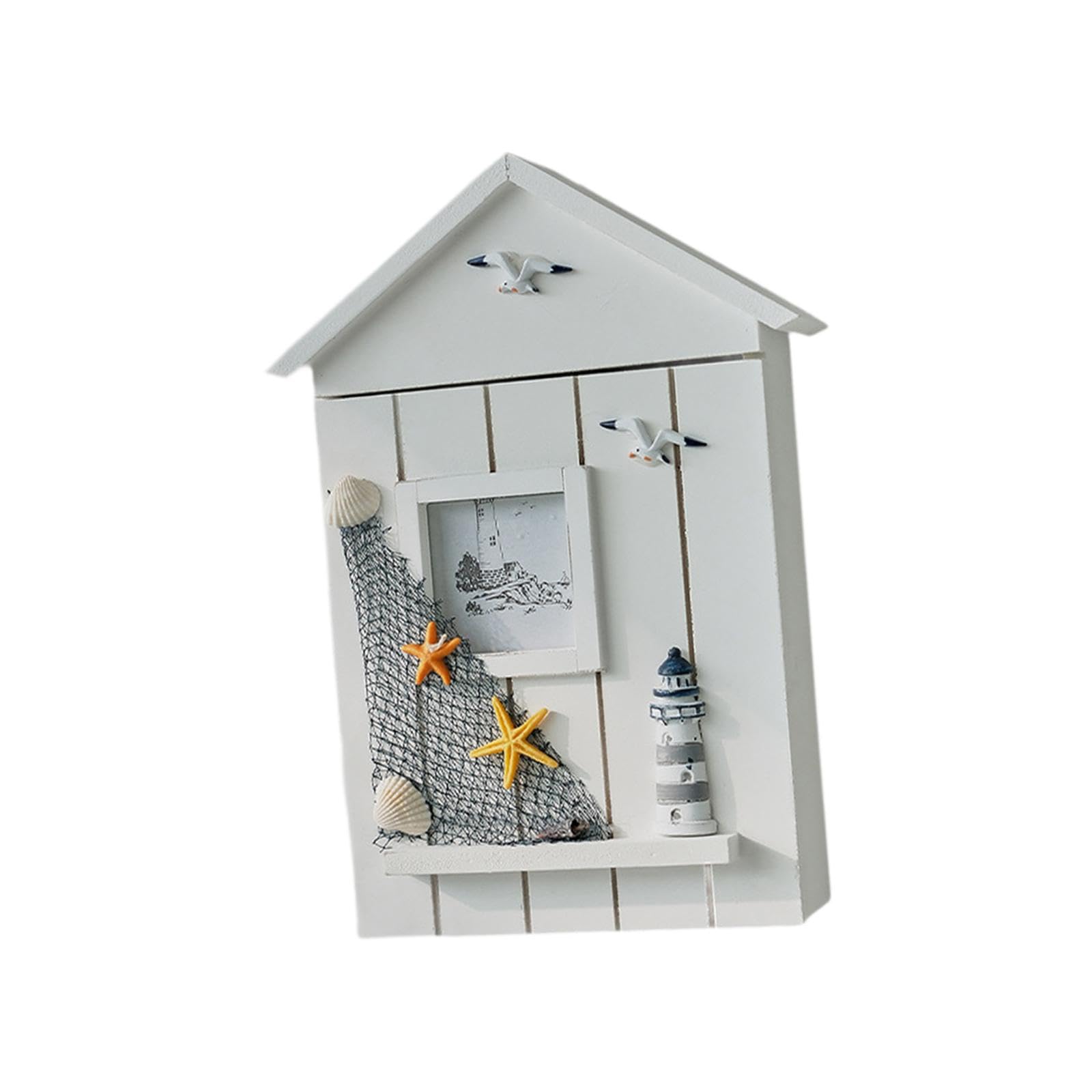 Llaveros de estilo mediterráneo pintados a mano de faro para decoración de casa