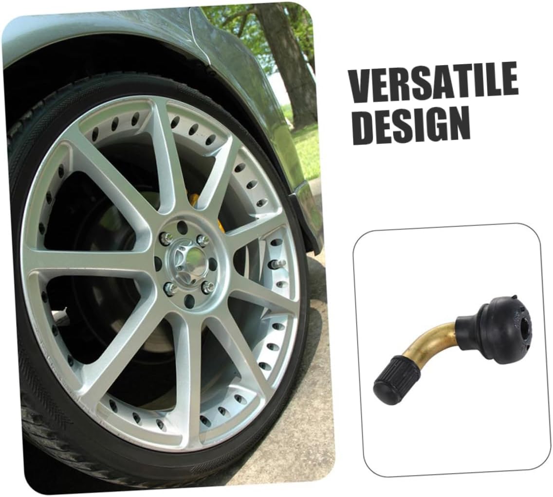 6pcs Vacuum Tire Valve Stem Extensions Durable Elbow Valve Adapters for Cars Motorcycles Atvs Reliable Tire Maintenance Tools Easy Installation Robust Construction