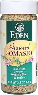 Eden Organic Seaweed Gomasio, 3.5 oz Galss Jar, Sesame Salt