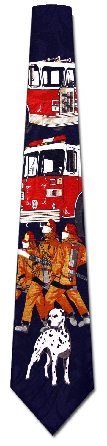 Steven Harris Fireman Ties Fireman Rescue Neckties Navy Tie Mens Necktie