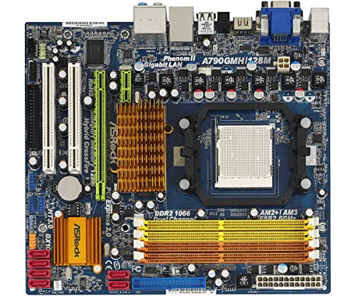 ASRock A790GMH/128M/Socke AM2+/AMD 790GX/4DDR2-1066(AM2+)/128M SidePort/NVIDIA Hybrid SLI/H/MATX Motherboard