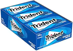 Chiclete Trident Hortelã Sem Açúcar - Caixa com 21 unid. de 8g