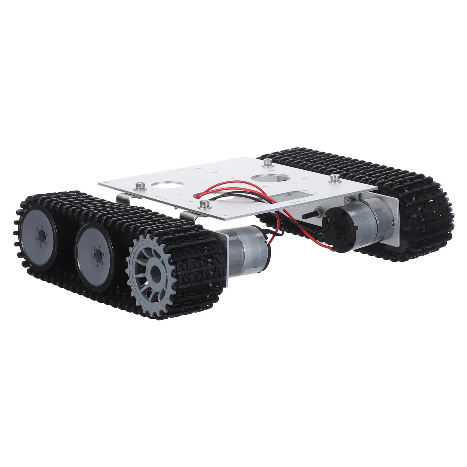 BESPORTBLE Chasis de Robot Tanque: Plataforma de chasis de Coche Robot con Motor de - Proyectos científicos Stem RC - Robótica DIY - Ruedas móviles - Accesorios de ensamblaje