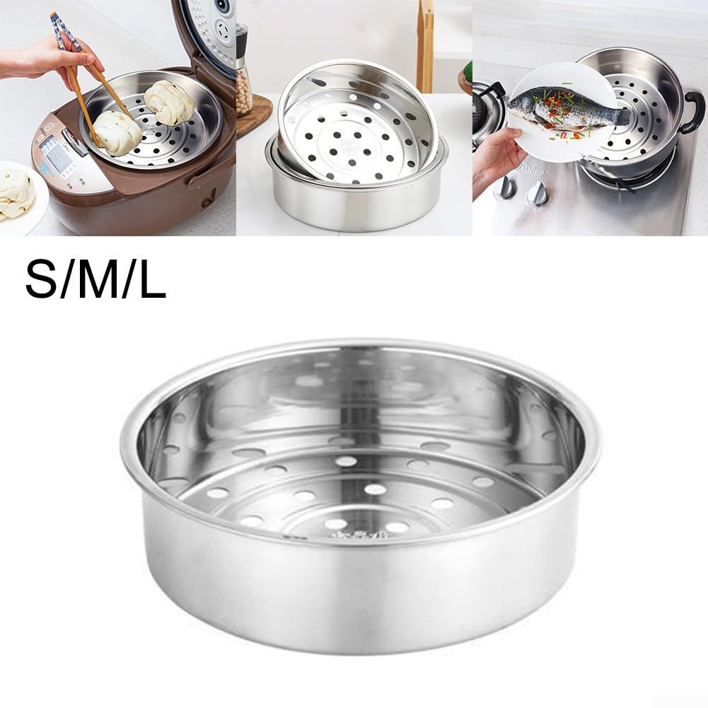 Panier Vapeur En Inox Pour Cuiseur à Riz - Plusieurs Tailles, Design à Trous Denses, Poignée Amovible