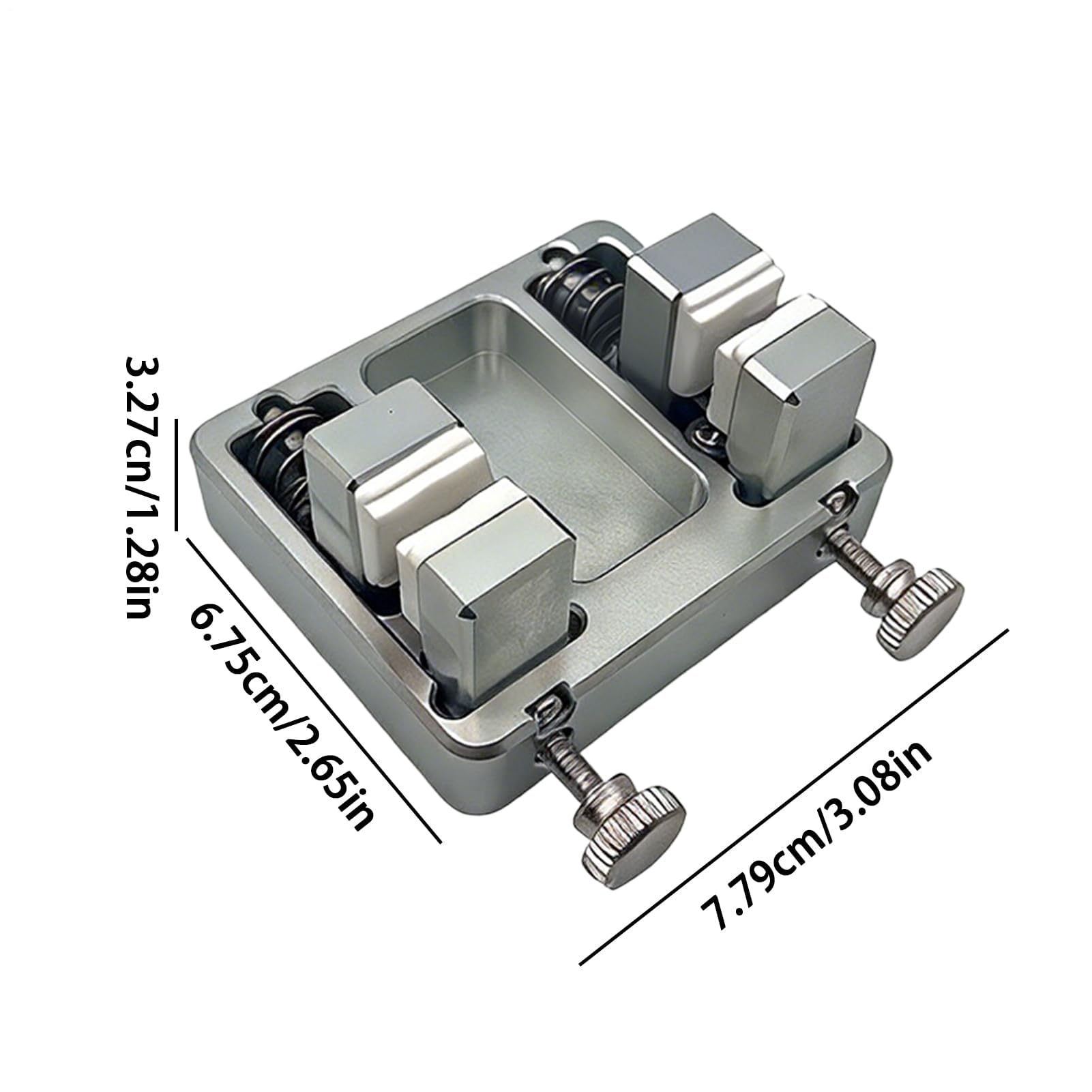 Pince à souder en aluminium lourd avec mâchoires résistantes à la chaleur - Pince à souder pour montage PCB et soudage par points - Support stable pour établi et station de soudage