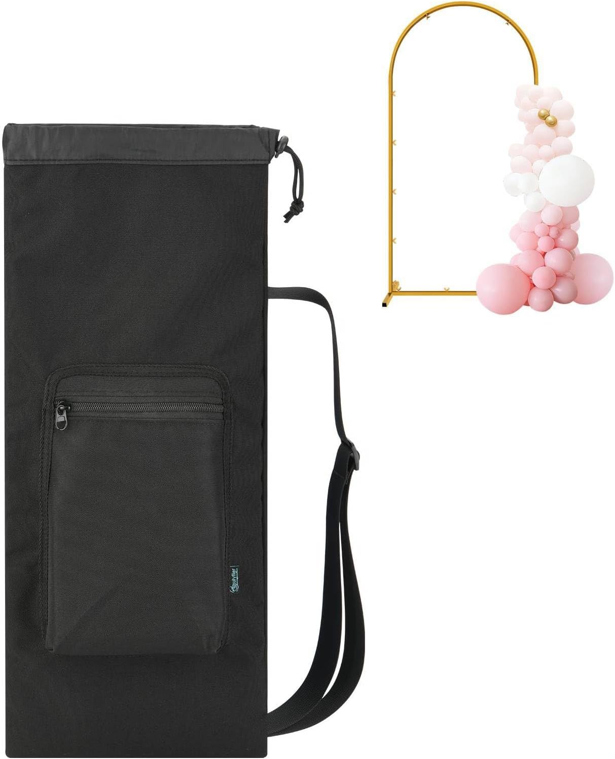 Beautyflier Storage Bag for Wedding Arch Backdrop Stand 7.2 FT, 6 FT or Smaller, Portable Carrying Bag for Metal Wedding Arch Frame, Balloon Arch Backdrop Organizer (26.8 x 11.8'')