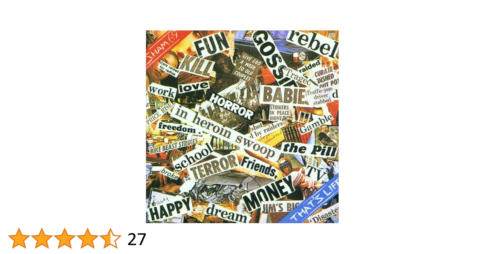 Sham 69 That's Life【180g重量盤レコード】 Amazon.co.jp: That's Life: ミュージック