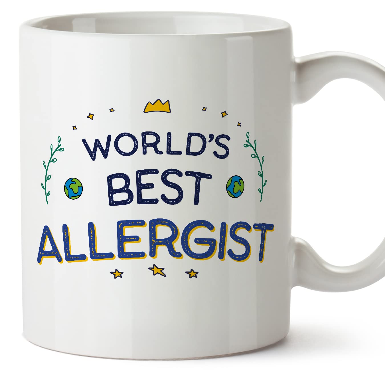 MUGFFINS Allergist Mug - in English - World's Best - Funny Gift for Colleagues - Ceramic 11oz Mug — image 1