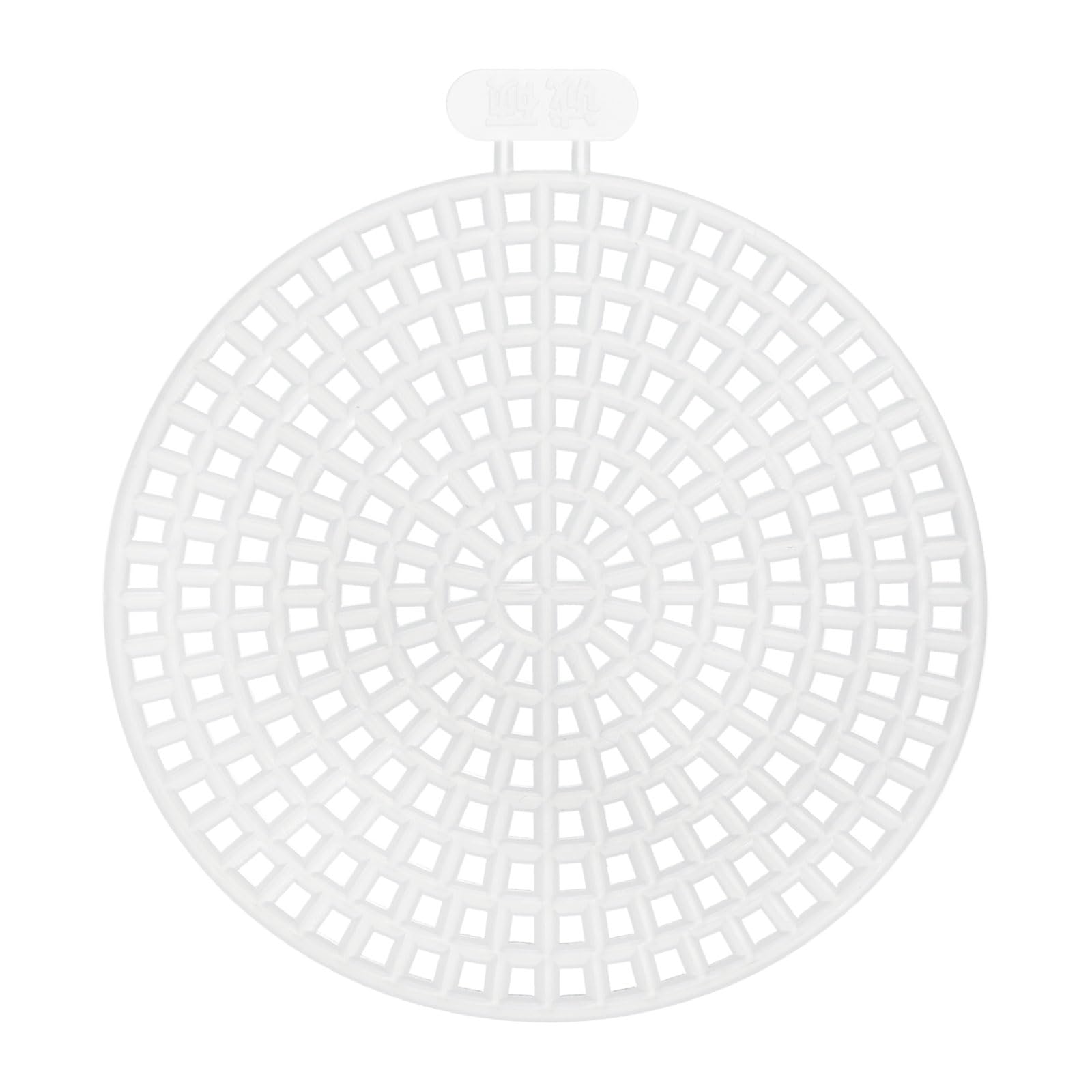 HARFINGTON 20Pcs Round Plastic Canvas Mesh Sheets 2.44 Inch/6.2cm Circle Blank Canvas Shape Mesh Mat White for Embroidery Knit Crochet Crafting