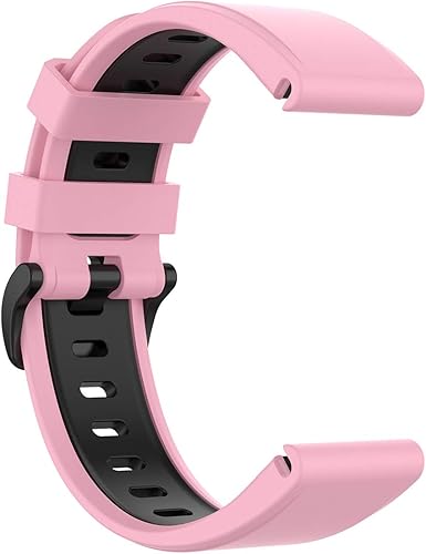 Miniatura 32 de Compatible con Garmin Fenix 6 Sapphire Watch Bands, Forerunner 945 Bands, 0.866 in Quickfit Silicona Correa de repuesto para Garmin Instinct, Fenix